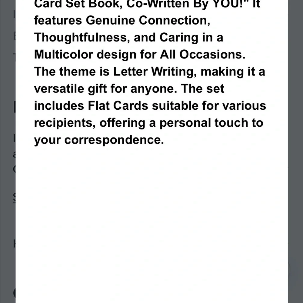Occasionally Yours - The Complete Card Set Book, Co-Written By YOU!